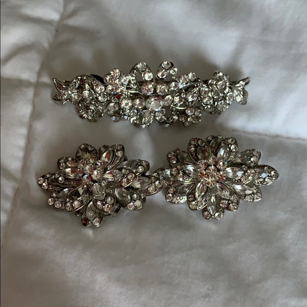 Hair Clip and Clip on Earrings